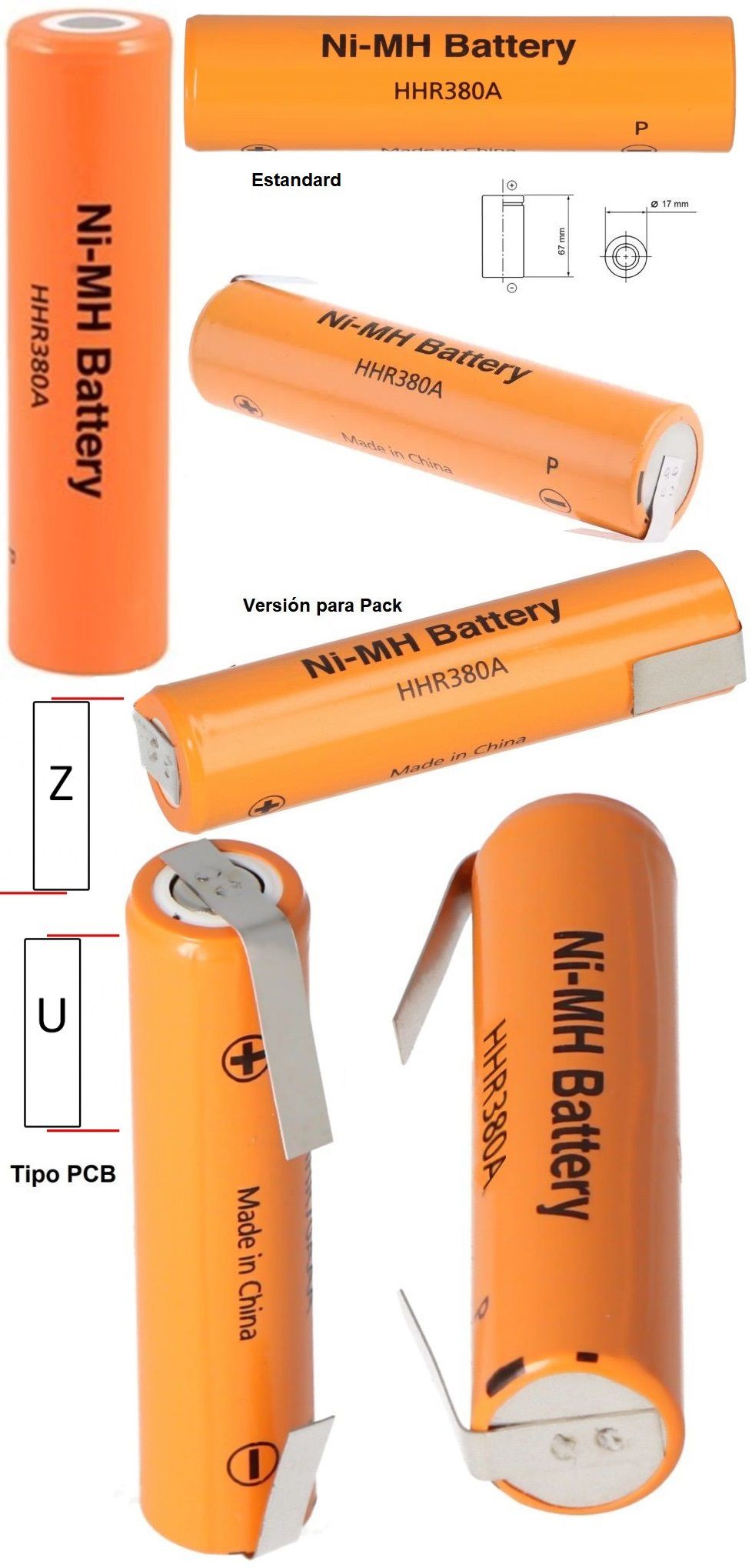 Bateria NI-MH Recargable 4-3